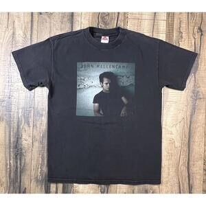 VTG John Mellencamp Shirt 2009 Music Tour Concert Classic Rock Band M 2000s Y2K.